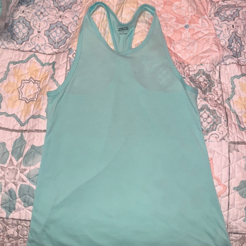Teal Zelos Racerback Tank